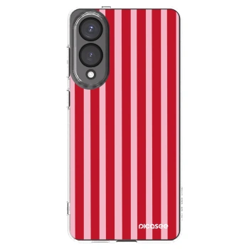 Picasee silikonska prozirna maskica za Samsung Galaxy S25 Edge 5G - Lines red