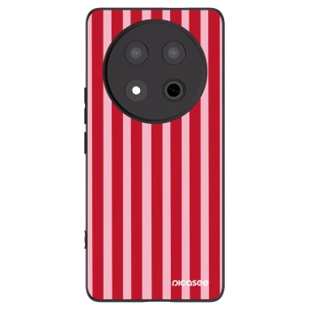 Picasee crna silikonska maskica za Honor Magic7 Lite 5G - Lines red