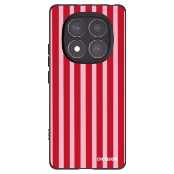 Picasee crna silikonska maskica za Xiaomi Redmi Note 14 Pro 4G - Lines red