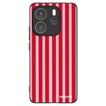 Picasee crna silikonska maskica za Xiaomi Redmi Note 14 4G - Lines red