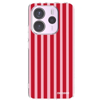 Picasee silikonska prozirna maskica za Xiaomi Redmi Note 14 4G - Lines red