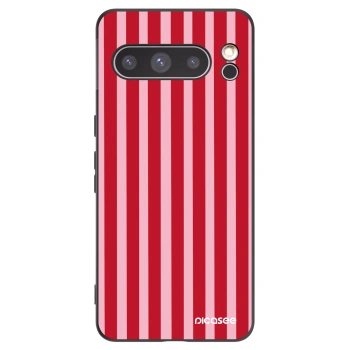 Picasee crna silikonska maskica za Google Pixel 8 Pro - Lines red