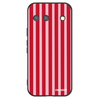 Picasee crna silikonska maskica za Google Pixel 9 - Lines red
