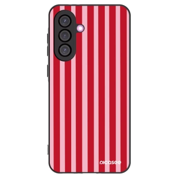 Picasee crna silikonska maskica za Samsung Galaxy A56 5G A566B - Lines red