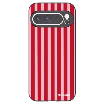 Picasee crna silikonska maskica za Google Pixel 9 Pro - Lines red