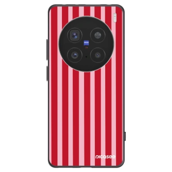 Picasee crna silikonska maskica za Vivo X200 Pro - Lines red