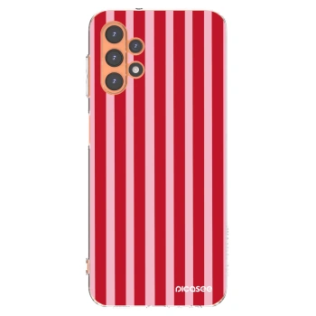 Picasee silikonska prozirna maskica za Samsung Galaxy A13 5G - Lines red