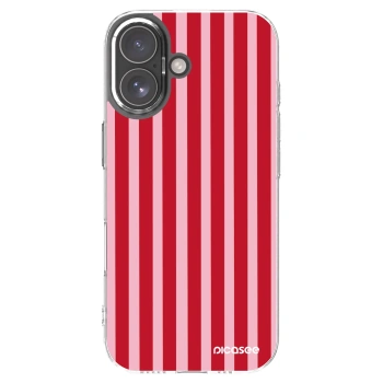 Picasee silikonska prozirna maskica za Apple iPhone 17 - Lines red