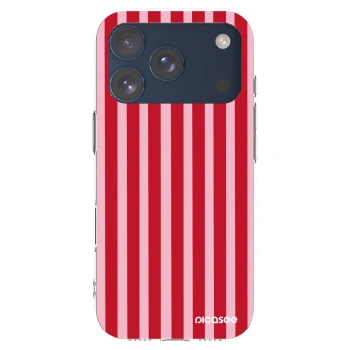 Picasee silikonska prozirna maskica za Apple iPhone 17 Pro - Lines red