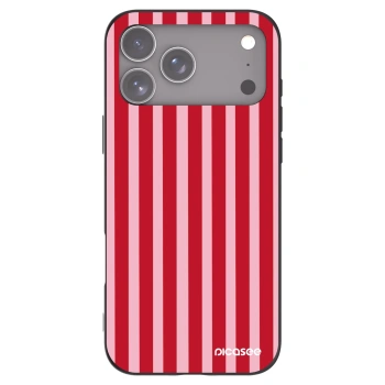 Picasee crna silikonska maskica za Apple iPhone 17 Pro Max - Lines red