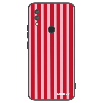 Picasee crna silikonska maskica za Xiaomi Redmi 7 - Lines red