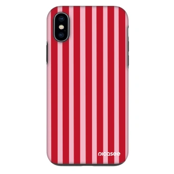 Maskica za Apple iPhone X/XS - Lines red