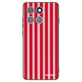 Picasee crna silikonska maskica za Motorola Edge 60 Pro - Lines red