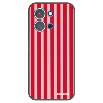 Picasee crna silikonska maskica za Xiaomi Redmi 15C 4G - Lines red