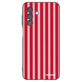 Picasee crna silikonska maskica za Samsung Galaxy A17 5G - Lines red
