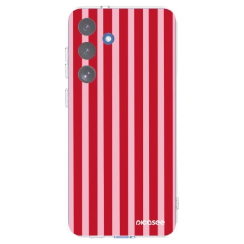 Picasee silikonska prozirna maskica za Samsung Galaxy S25 FE 5G - Lines red