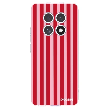 Picasee silikonska prozirna maskica za Xiaomi Redmi Note 15 4G - Lines red