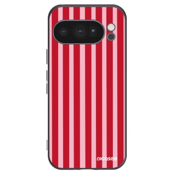 Picasee crna silikonska maskica za Google Pixel 10 Pro - Lines red