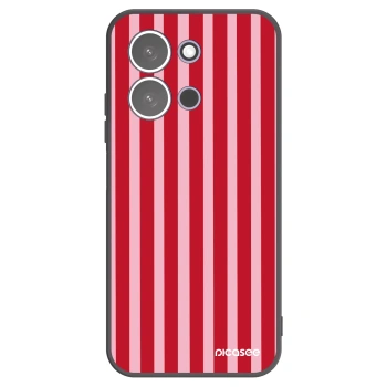 Picasee crna silikonska maskica za Xiaomi Redmi 15C 5G - Lines red