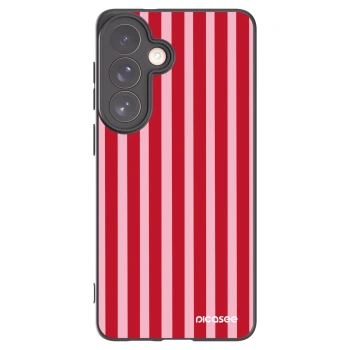 Picasee crna silikonska maskica za Samsung Galaxy S26+ - Lines red
