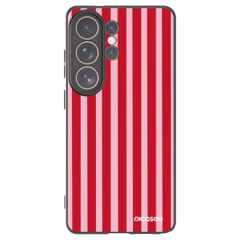 Picasee crna silikonska maskica za Samsung Galaxy S26 Ultra - Lines red