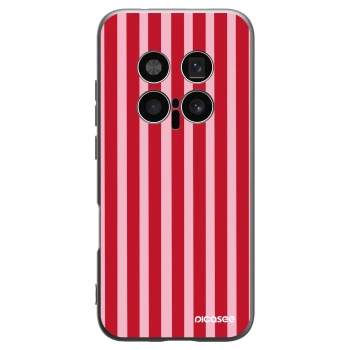 Picasee crna silikonska maskica za Honor Magic8 Pro 5G - Lines red