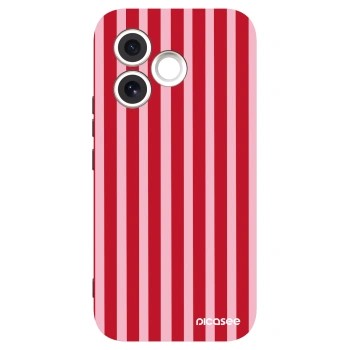 Picasee crna silikonska maskica za Honor 600 Lite - Lines red