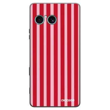 Picasee crna silikonska maskica za Sony Xperia 10 VII - Lines red