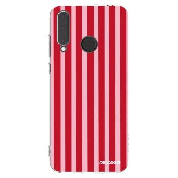 Picasee silikonska prozirna maskica za Honor 20 Lite - Lines red