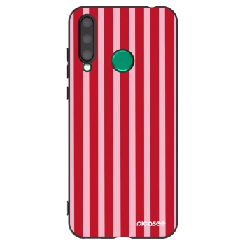 Picasee crna silikonska maskica za Honor 20 Lite - Lines red