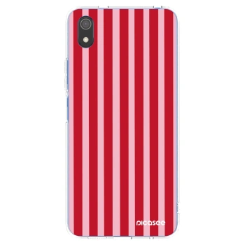 Picasee silikonska prozirna maskica za Xiaomi Redmi 7A - Lines red