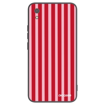 Picasee crna silikonska maskica za Xiaomi Redmi 7A - Lines red