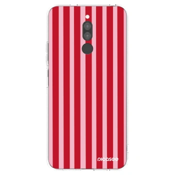 Picasee silikonska prozirna maskica za Xiaomi Redmi 8 - Lines red
