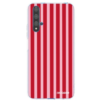Picasee silikonska prozirna maskica za Huawei Nova 5T - Lines red