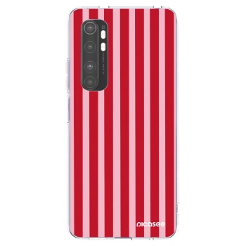 Picasee silikonska prozirna maskica za Xiaomi Mi Note 10 Lite - Lines red