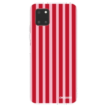 Picasee silikonska prozirna maskica za Samsung Galaxy Note 10 Lite N770F - Lines red