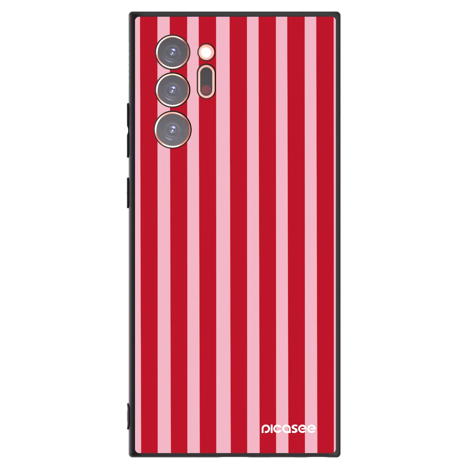 Picasee crna silikonska maskica za Samsung Galaxy Note 20 Ultra - Lines red