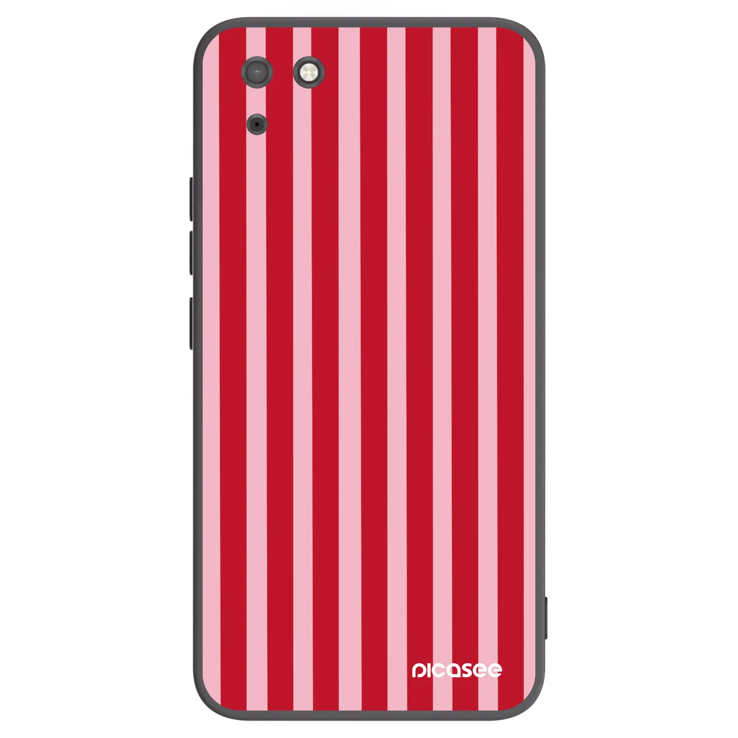 Picasee crna silikonska maskica za Huawei Y5P - Lines red