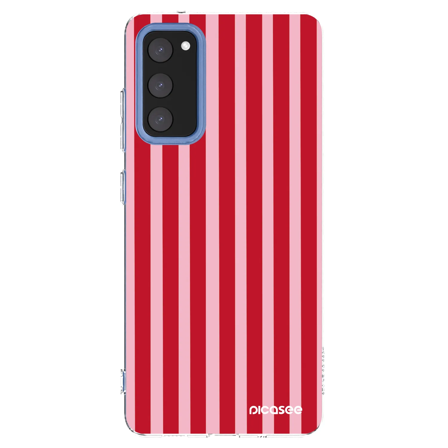 Picasee silikonska prozirna maskica za Samsung Galaxy S20 FE - Lines red