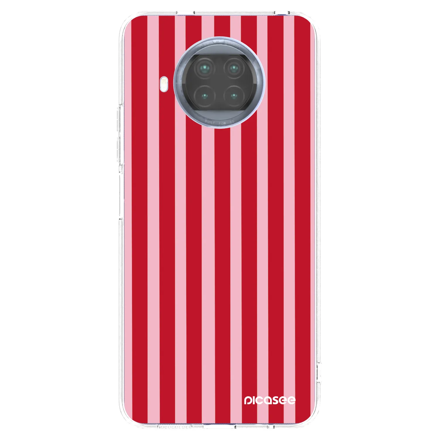 Picasee silikonska prozirna maskica za Xiaomi Mi 10T Lite - Lines red