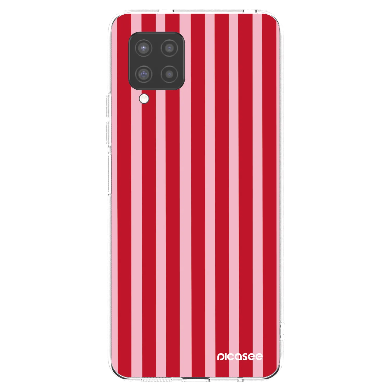 Picasee silikonska prozirna maskica za Samsung Galaxy A42 A426B - Lines red