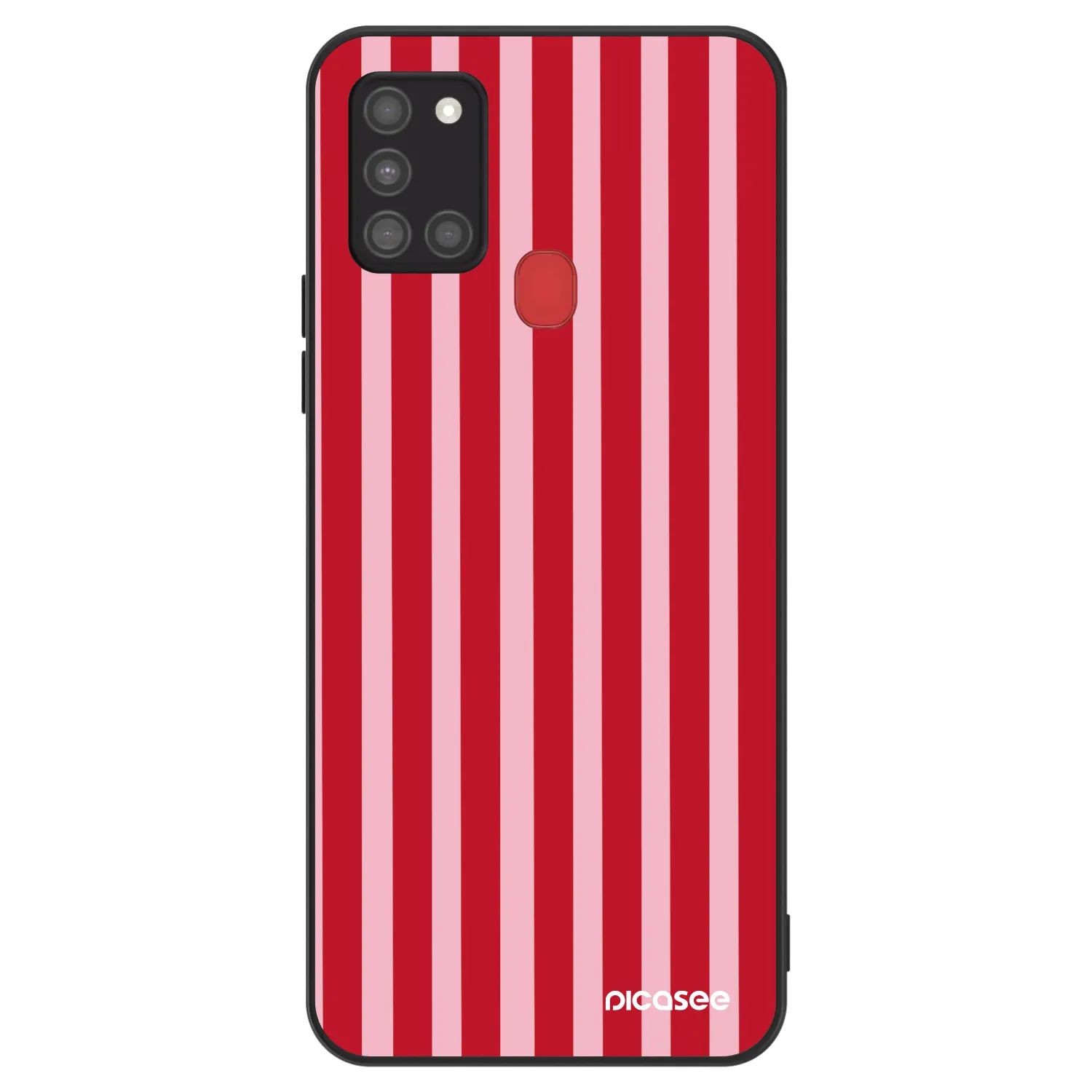 Picasee ULTIMATE CASE za Samsung Galaxy A21s - Lines red