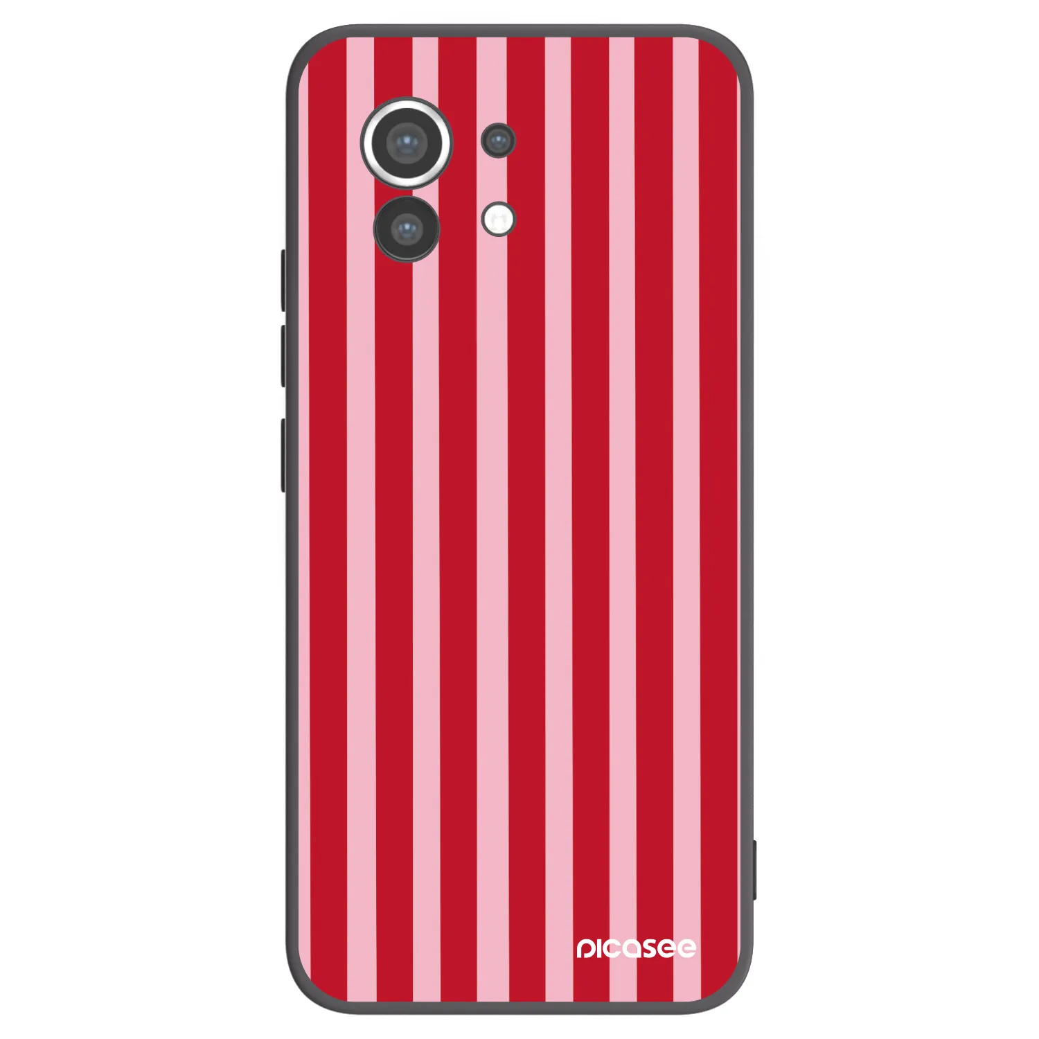 Picasee crna silikonska maskica za Xiaomi Mi 11 - Lines red
