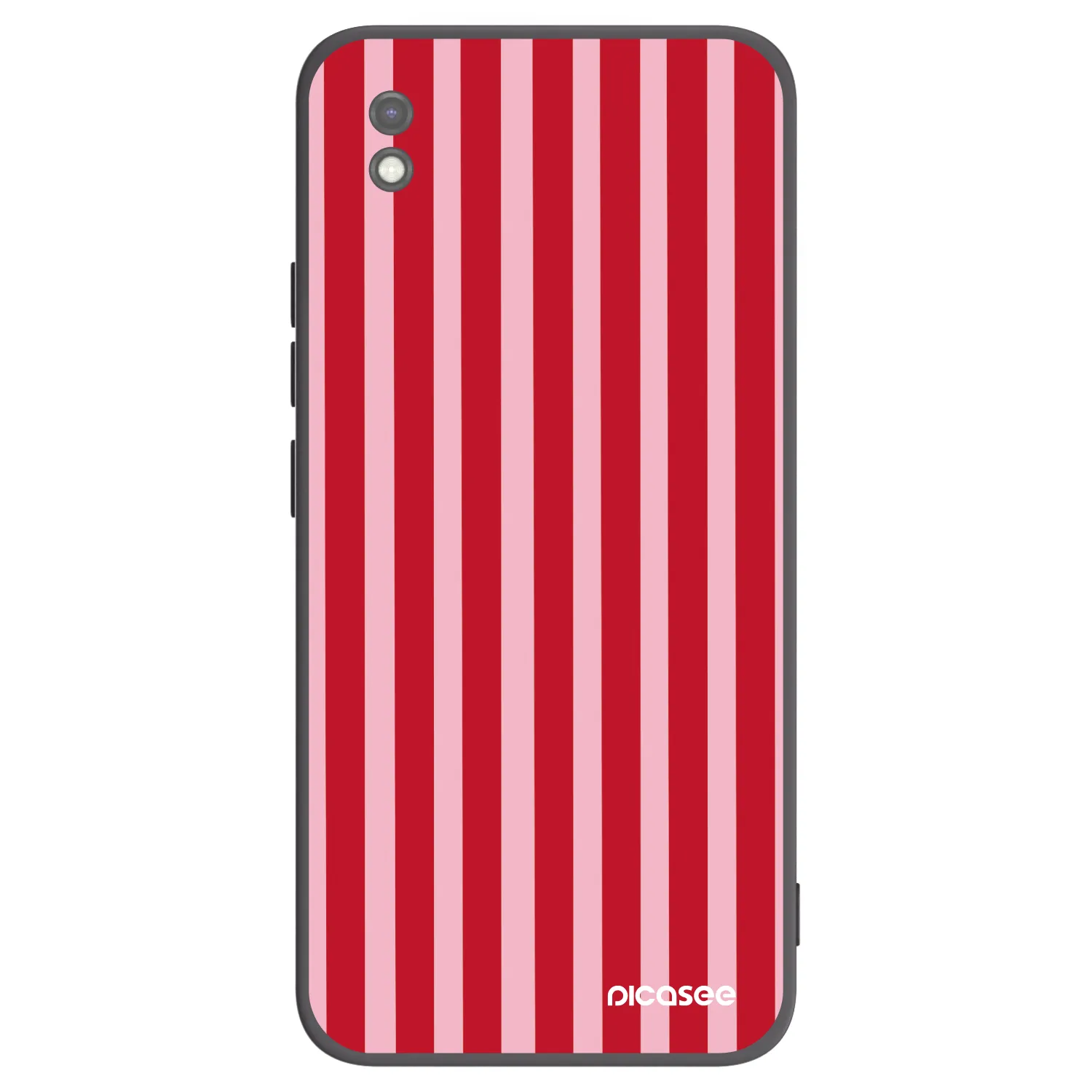 Picasee crna silikonska maskica za Xiaomi Redmi 9AT - Lines red