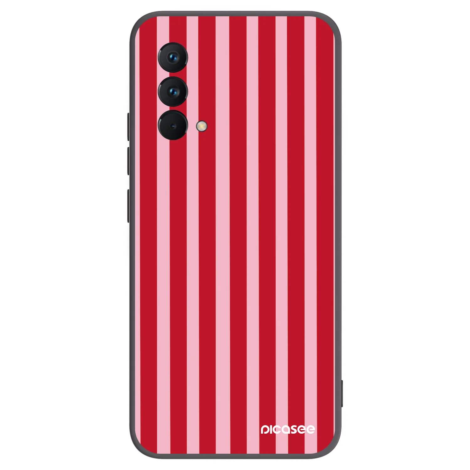 Picasee crna silikonska maskica za Realme GT Master Edition 5G - Lines red
