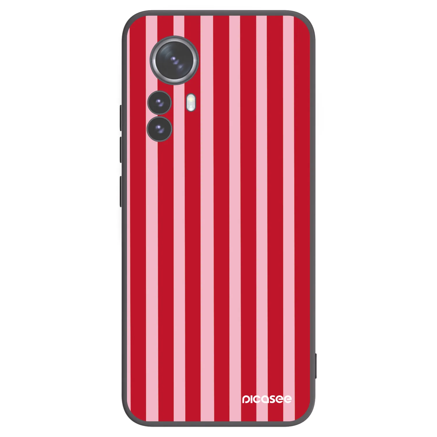 Picasee crna silikonska maskica za Xiaomi 12 Pro - Lines red