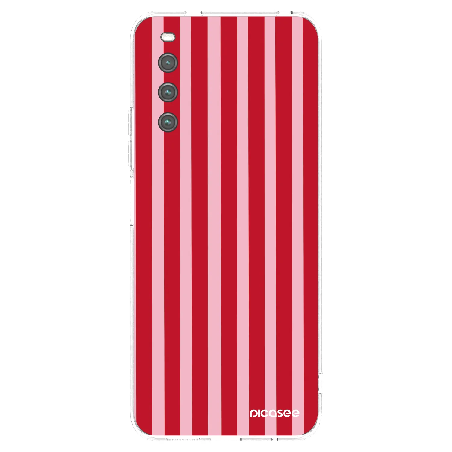 Picasee silikonska prozirna maskica za Sony Xperia 10 IV 5G - Lines red