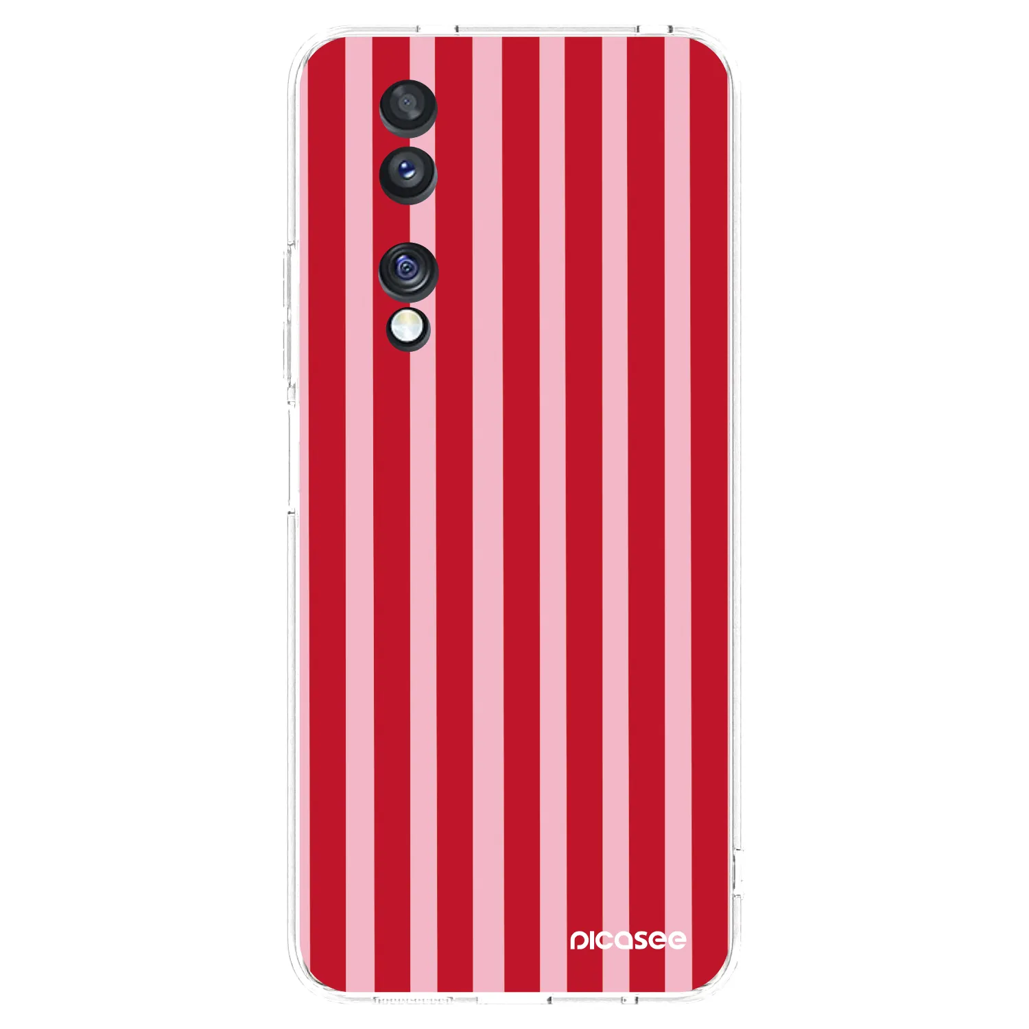 Picasee silikonska prozirna maskica za Honor 70 - Lines red