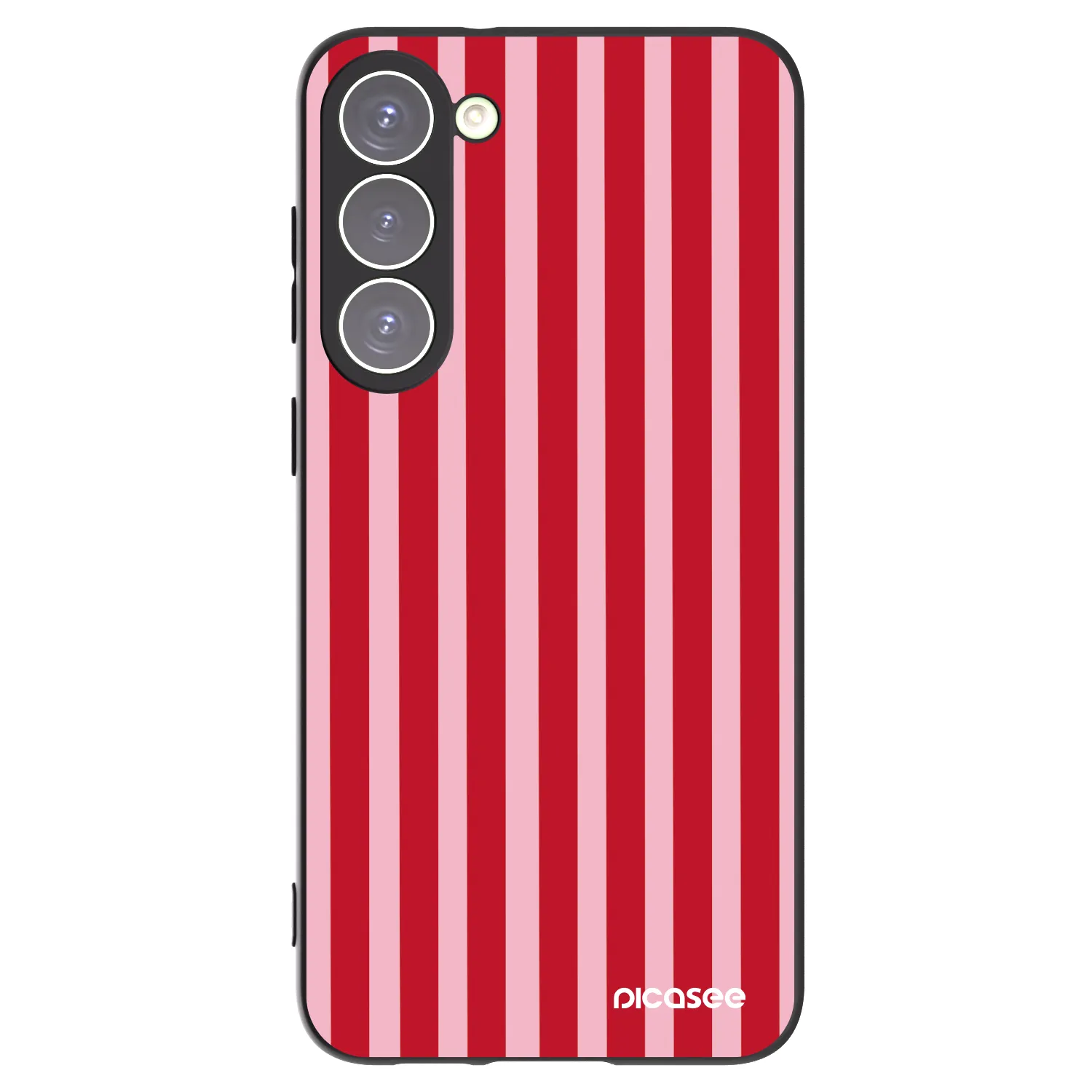 Picasee crna silikonska maskica za Samsung Galaxy S23+ 5G - Lines red
