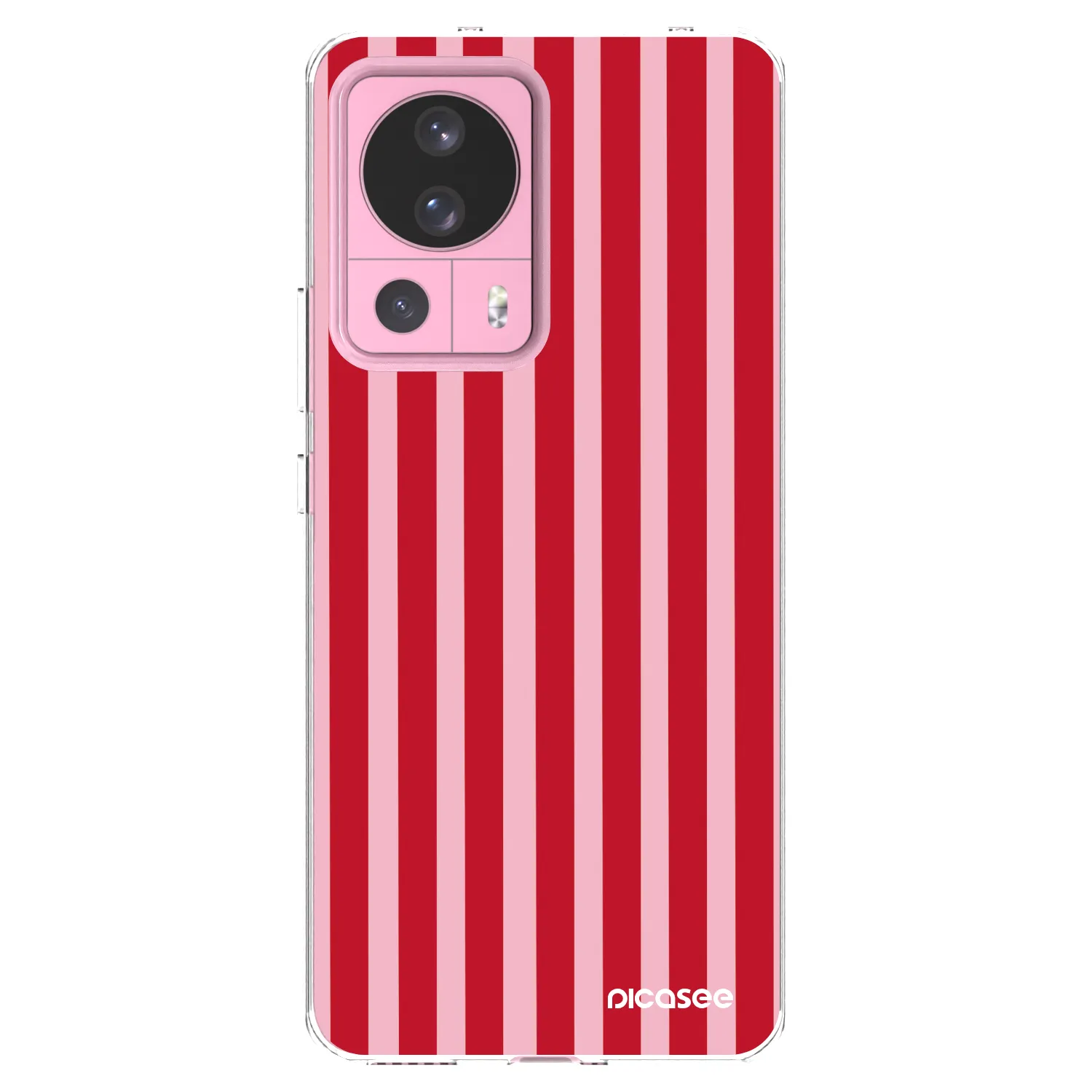 Picasee silikonska prozirna maskica za Xiaomi 13 Lite - Lines red